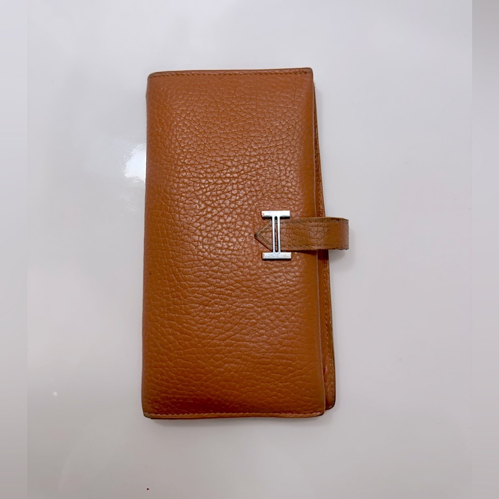 Hermès Bearn Wallet - Wallet with gusset in Madame calfskin -Leather "H" closure